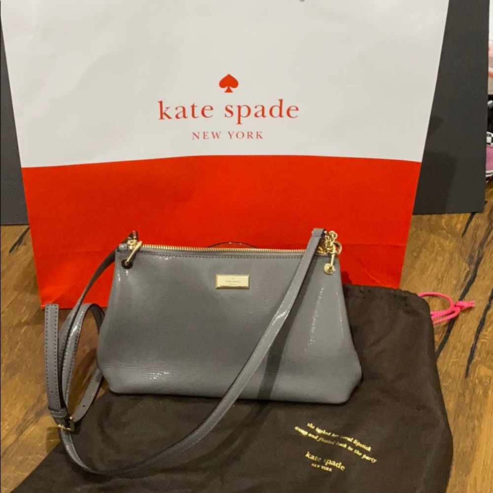 kate spade new york Grey Crossbody Purse NWOT